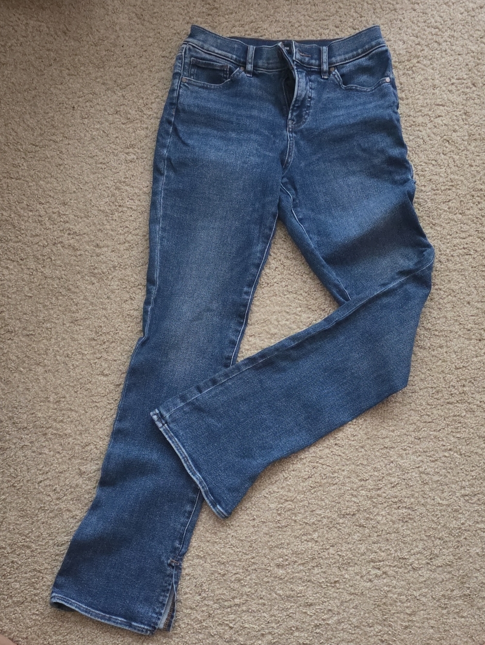 Express Women's Blue Flare Jeans